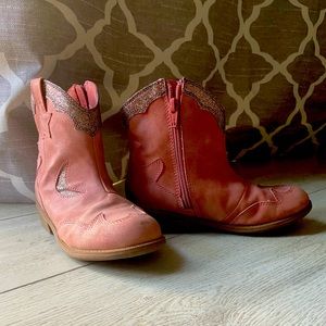 Pink Cowgirl Boots, Cat & Jack. Sz 13.